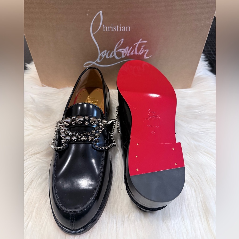 Size 43- Brand New W/ Box Christian Louboutin NO PENNY SPIKES FLAT Red Bottoms
